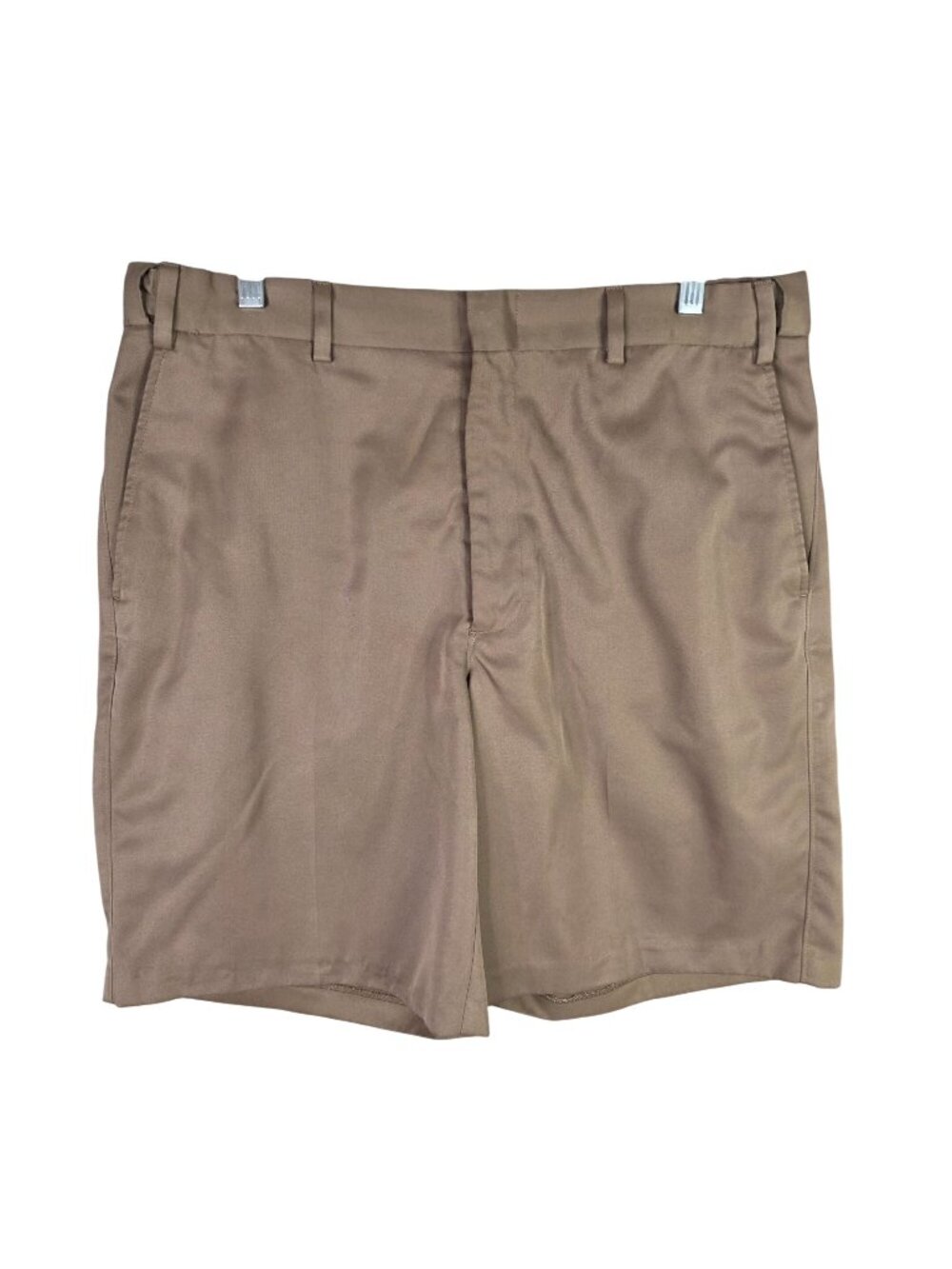 Mens Vintage Blair Adjust A Band Brown Chino Shorts 9.5" Inseam Polyester 34